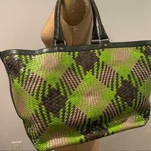 Rare Cole Haan | Genevieve Diamond Weave tote